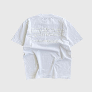 Strange Mind - White Minimal Heavyweight T-Shirt