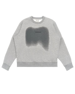 Ash Gray Spray Print Sweatshirt